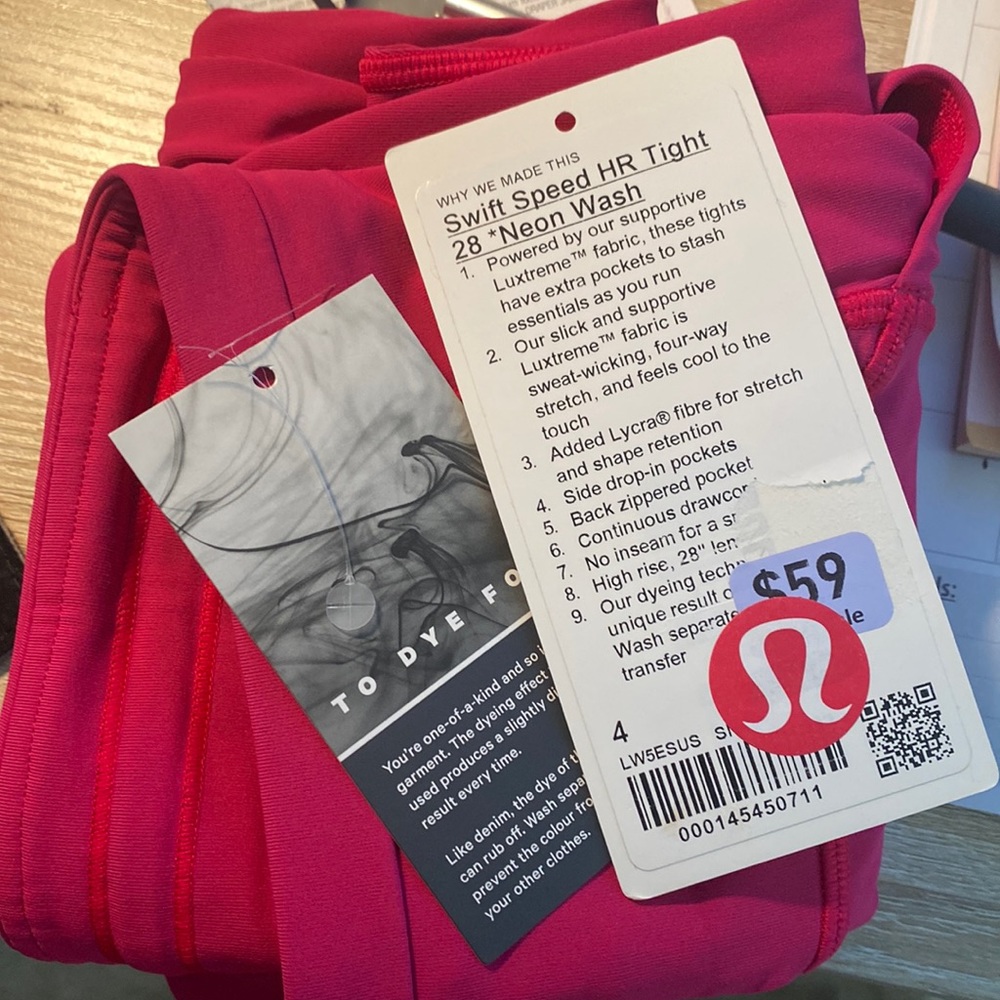 Lululemon Swift Speed High Rise Tight 28” - size 4
